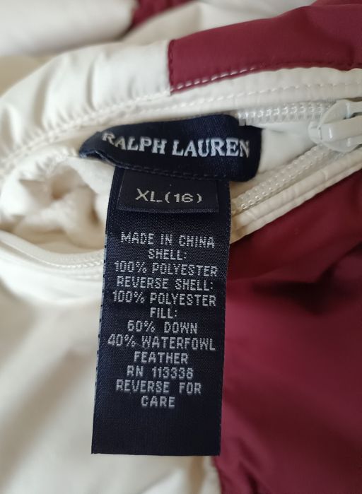Ralph Lauren roz S Nowa damska dwustronna kamizelka bezrękawnik puch