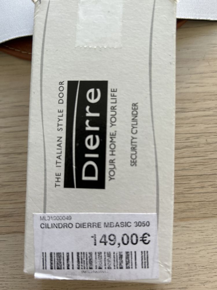 Cilindro porta segurança DIERRE - Novo