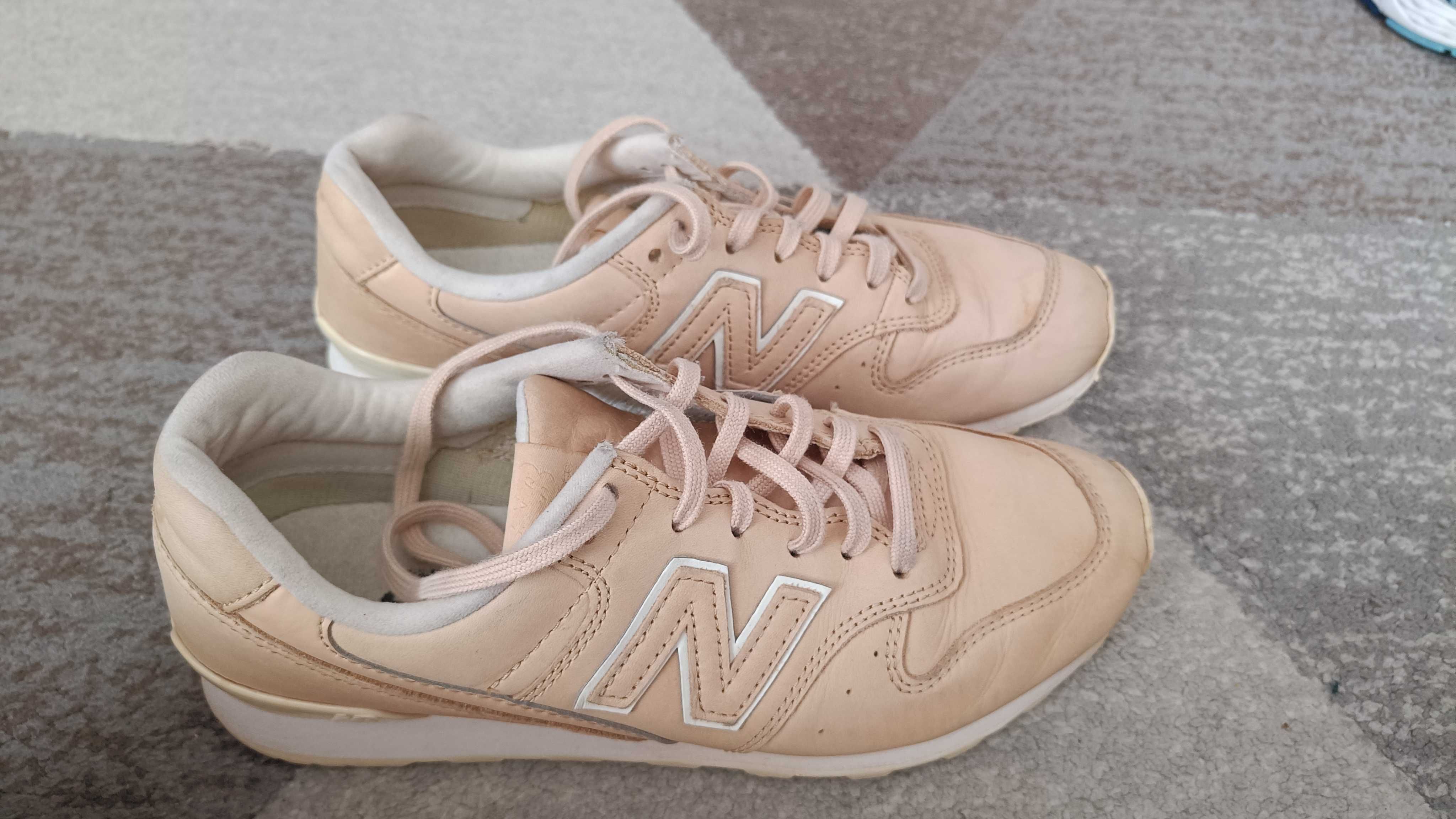 New Balance 996 damskie sneakersy beżowa skóra naturalna 39 25,5cm