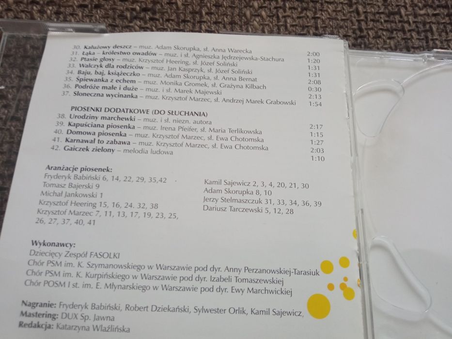 Płyty CD  dla dzieci 2 sztuki