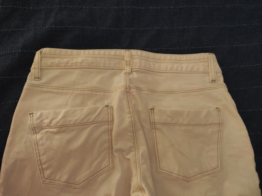Massimo Dutti spodnie białe jeansy rozm.38