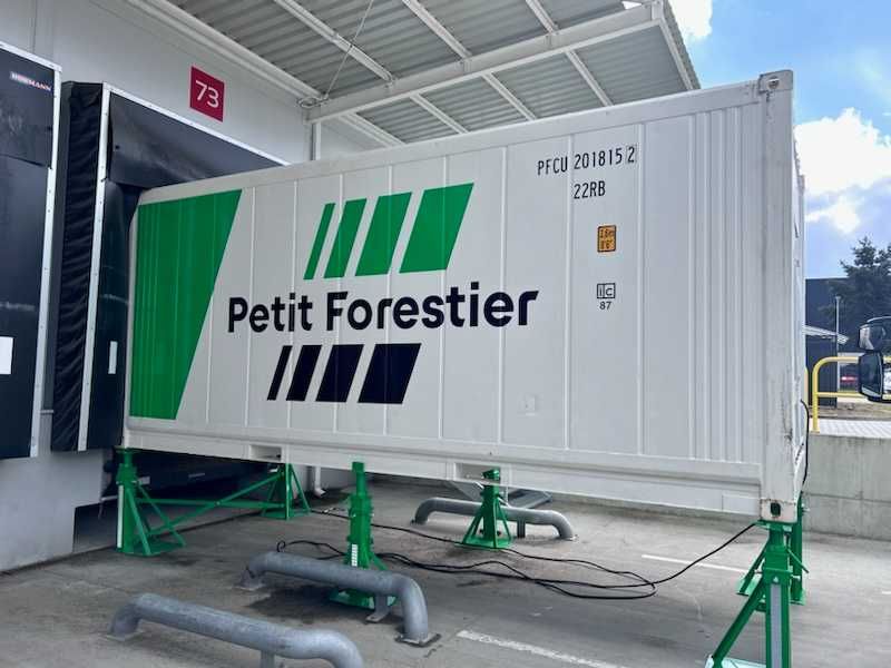 Kontener chłodnia/mroźnia CF10 płaska podłoga wynajem, kurtyna idp.