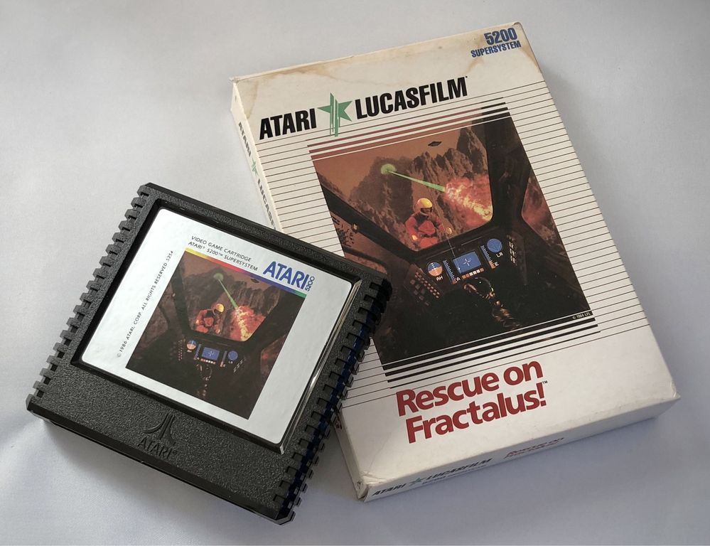 RESCUE ON FRACTALUS! gra ATARI 5200 retro UNIKAT LucasFilm box komplet