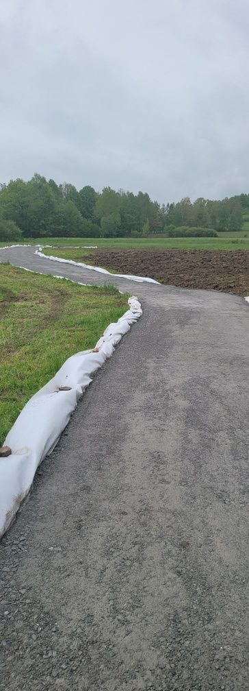 Odwodnienie,drenaż działek,utwardzenia pod kostke, budowa dróg,wykopy