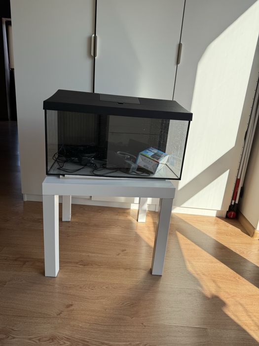 Akwarium AQUAEL 54L+pompka+grzałka+kamienie ozdobne