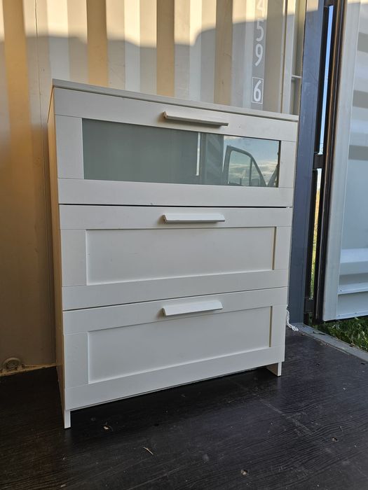 Komoda Ikea Brimnes Biała 3 szuflady