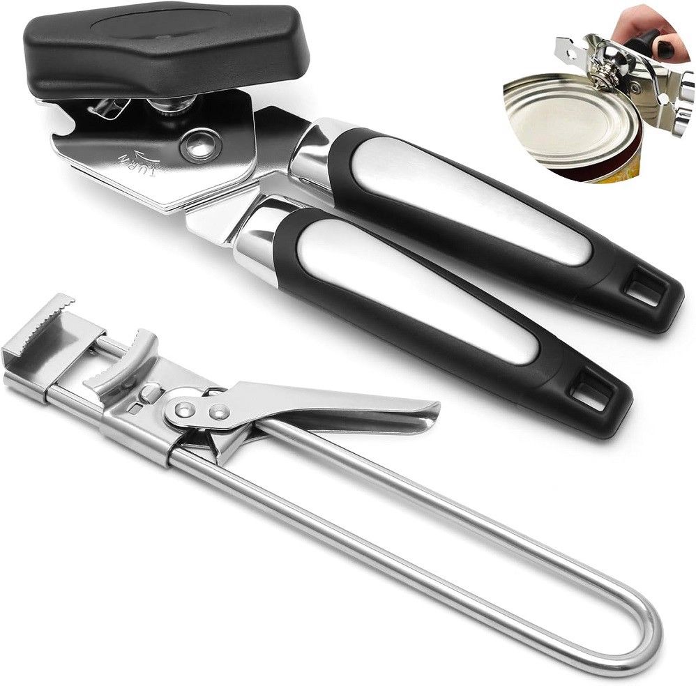 otwieracze do puszek słoików butelek inox 2 szt.