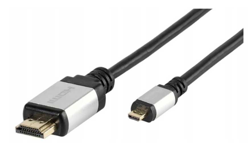 VIVANCO Kabel Przewód MICRO HDMI DO HDMI Gold 3D 1,2m 4K