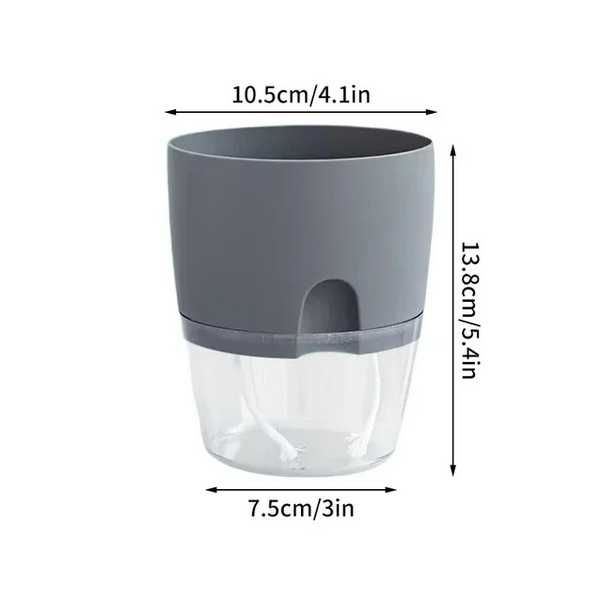 Samopodlewający się kwiat. Doniczka plastikowa hydroponiczna.