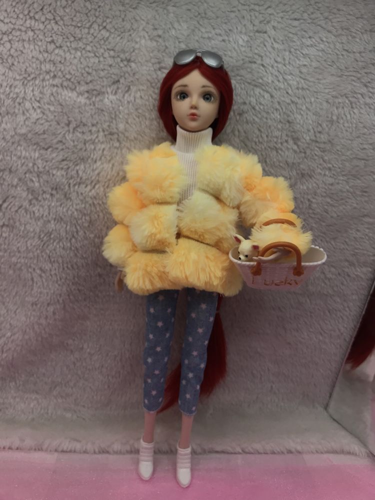 Акція.Шарнірна лялька, Ооак бжд кукла 1/6, довге волосся.