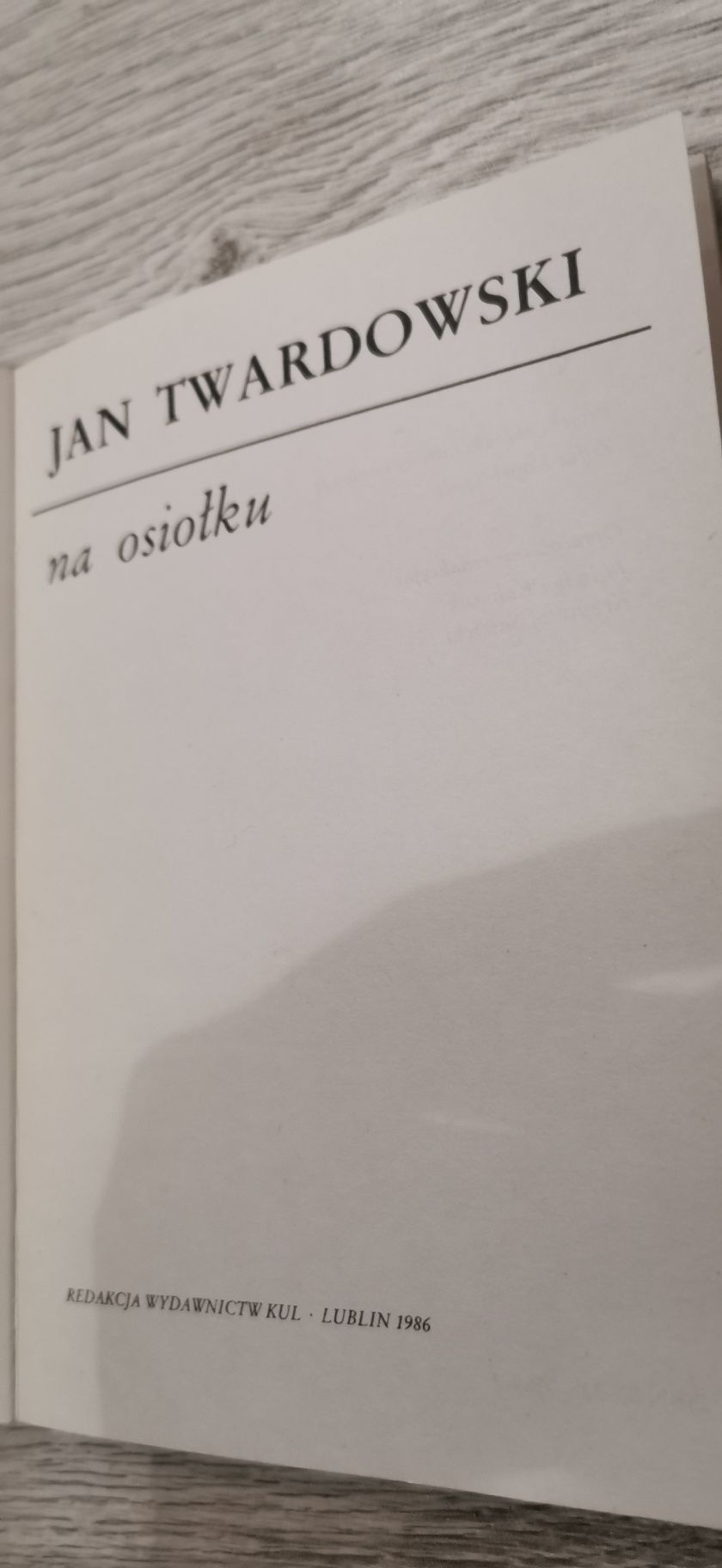 Na osiołku  Jan Twardowski