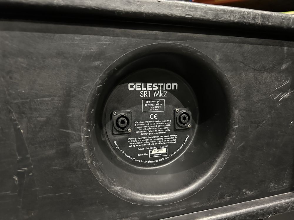 4 colunas Celestion SR1 MK2 c/ processador