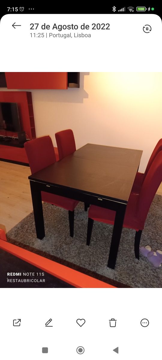 Mesa sala de jantar