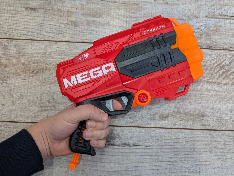 NERF Mega Tri-Break іграшковий пістолет бластер Нерф