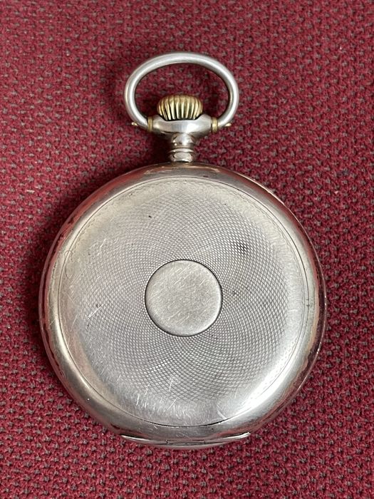 Omega Złocony Srebrny Zegarek Kieszonkowy