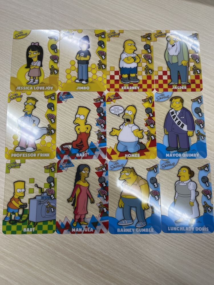 The Simpsons - 25 Cartas Lamincards por 2€