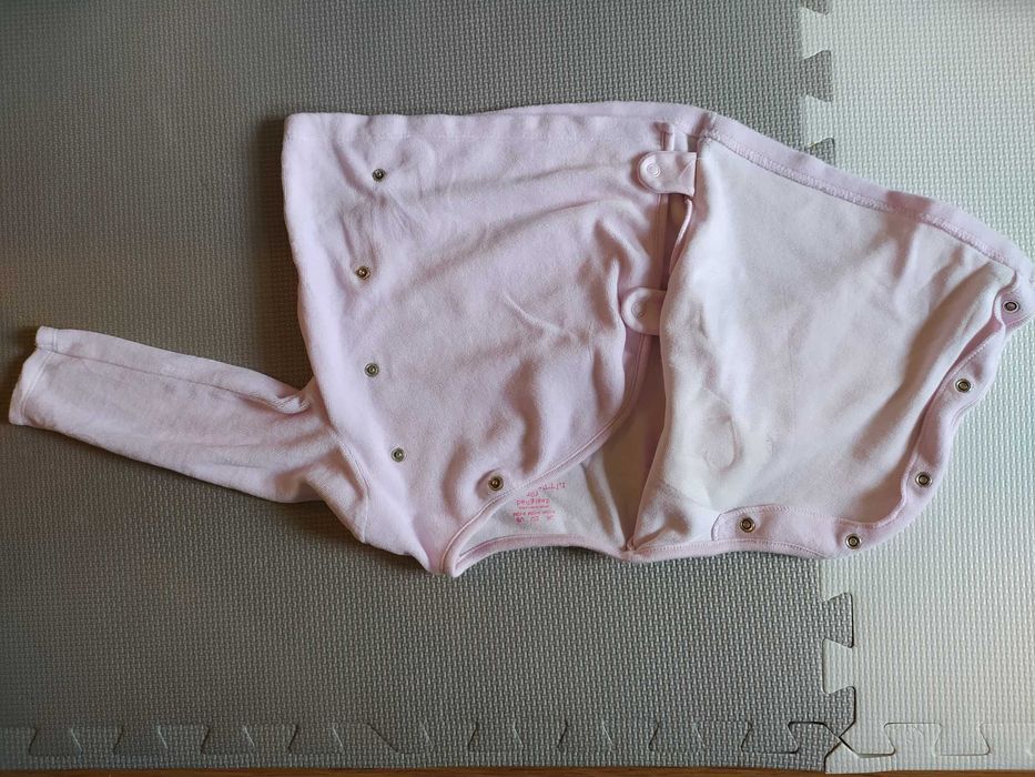 Bluza polarowa na zakładkę dla niemowlaka