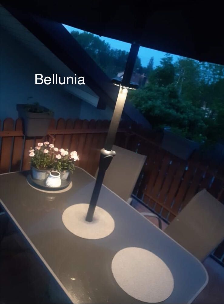 Led lampa oświetlenie pod parasol nowa