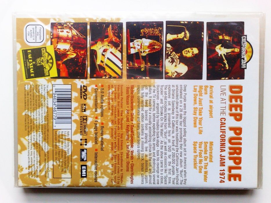 ®Deep Purple: Live At The California Jam 1974_/ЗАПЕЧАТАН/