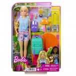 Barbie. HDF72 Lalka Malibu na kempingu + akcesoria. Barbie