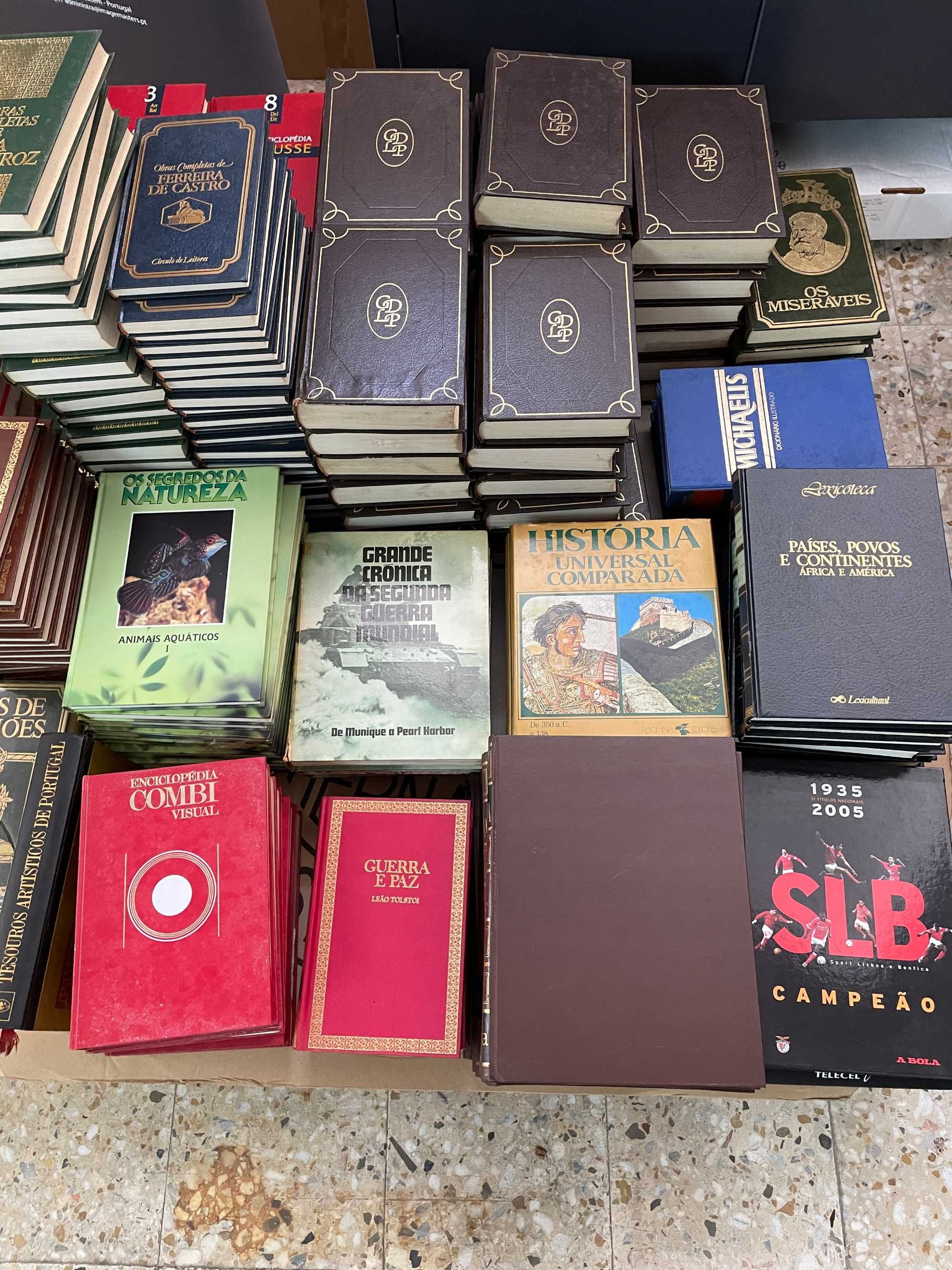 Lote de 200 Livros Várias Categorias