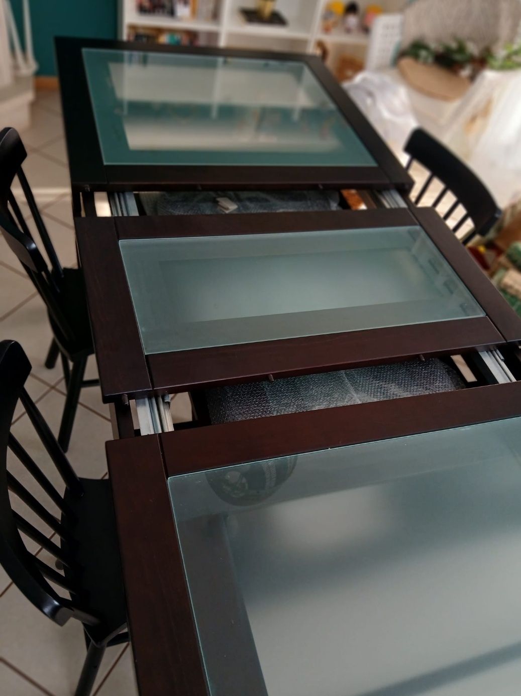 Mesa de Jantar extensível wengue