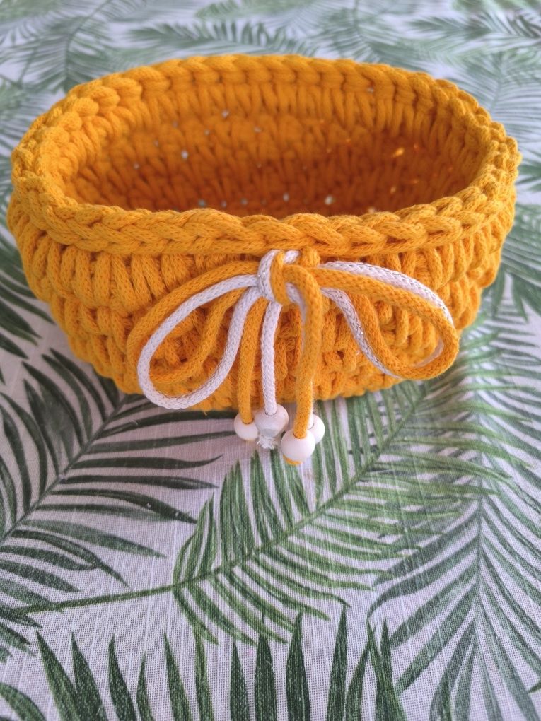 Zestaw na stół taca podkładki koszyk na słodycze ciastka handmade