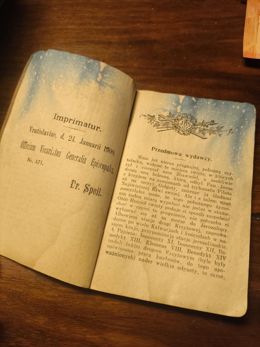 Modlitewnik droga krzyżowa gorzkie żale imprimatur 1900