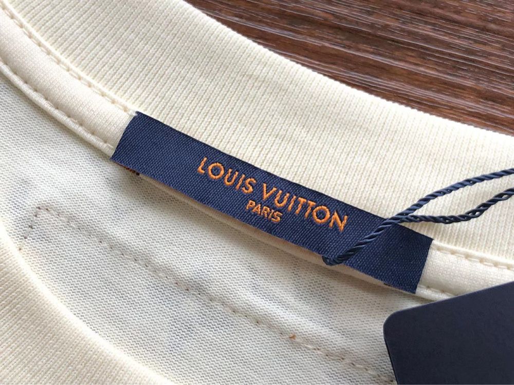 Koszulka Biała Louis Vuitton LV Luksusowa