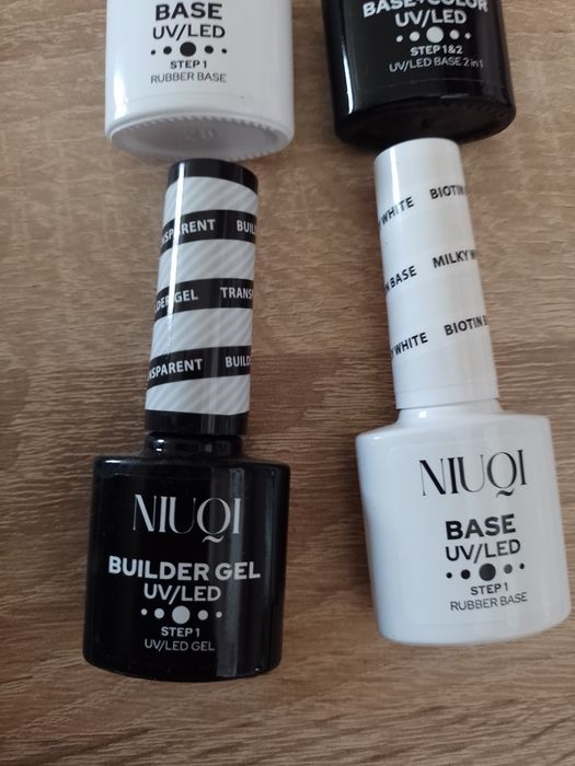 Niuqi Baza Milky White+ Transparent Żel+ Milky Pink 2