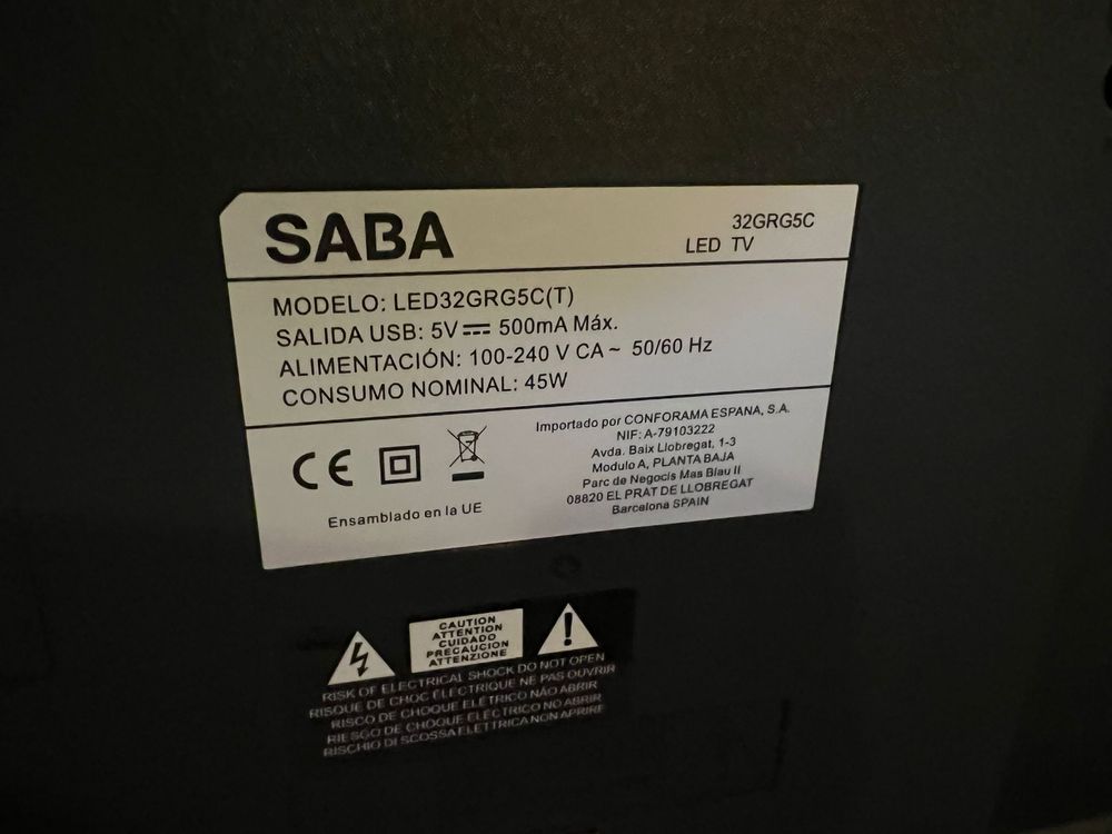 Televisão Saba 32”