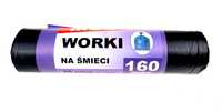 Worki na śmieci 160L czarne 10 sztuk