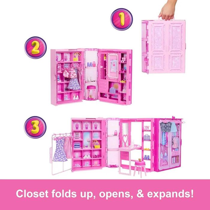 гровий набір шафи мрії Барбі Barbie Dream Closet with Clothes