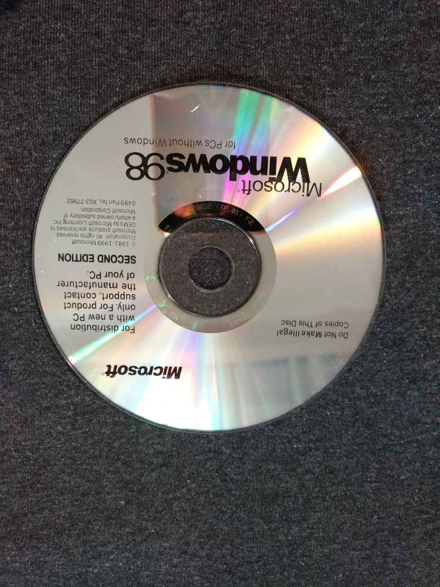 Оригінальний диск Windows 98 SE