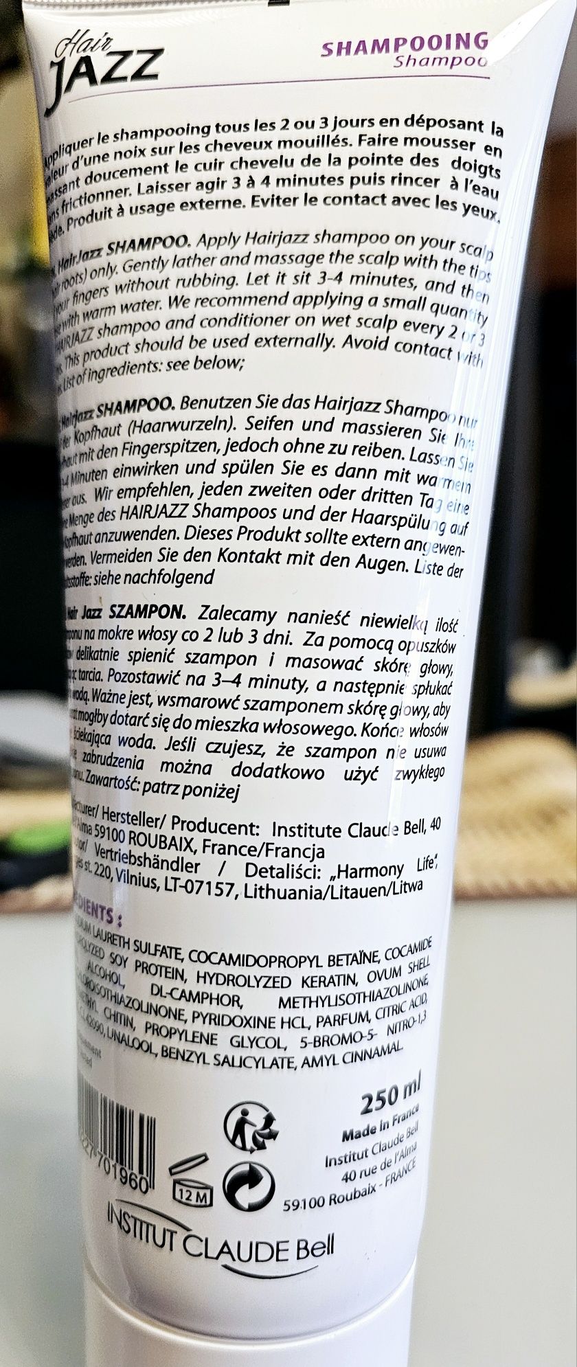 Nowy szampon do włosów Hair Jazz, szybszy wzrost włosów, 250 ml
