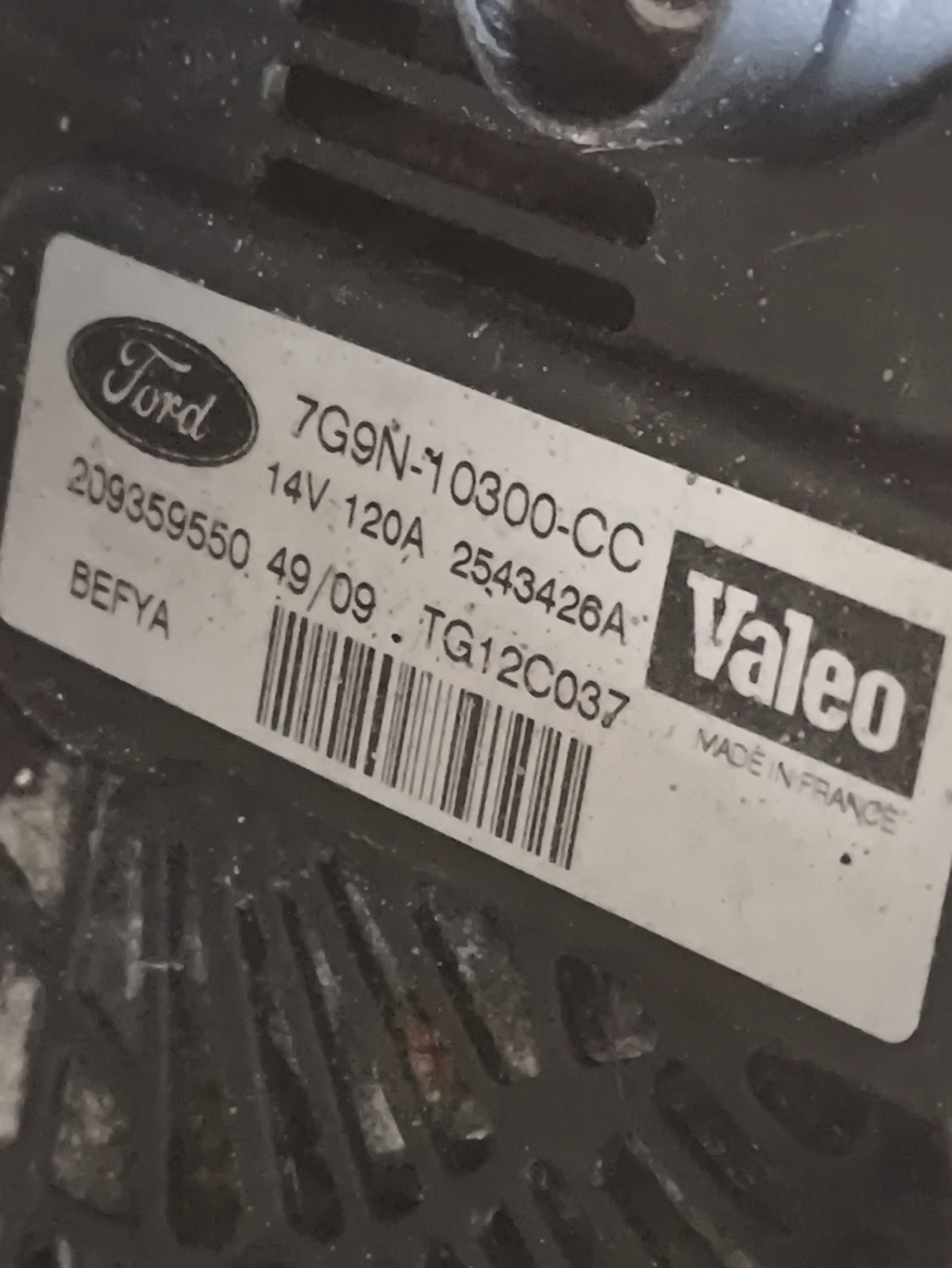 Alternator Ford Focus Mk3 1.6TI 16v 7G9N-10300-CC Siedlce