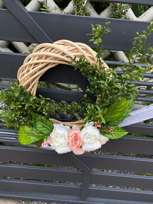 Wiklinowe wianki dekoracja domu wesele korona