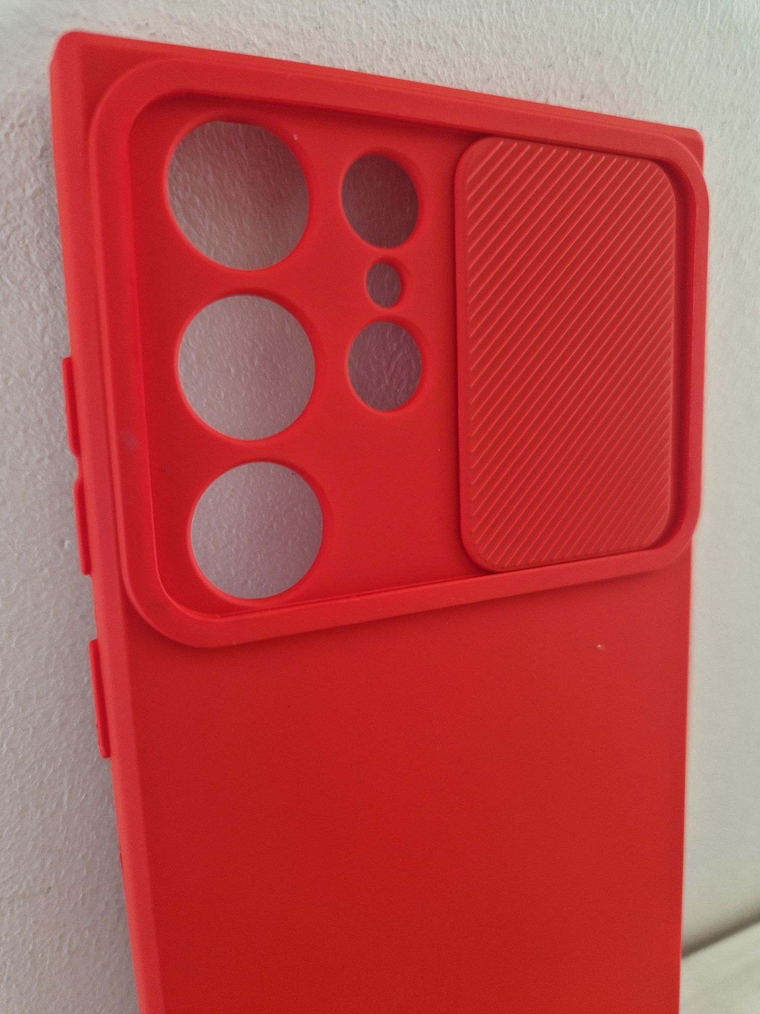 Camshield Soft do Samsung Galaxy S22 Ultra Czerwony