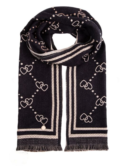 Dwukolorowy szal Alessia Massimo Nowa kolekcja