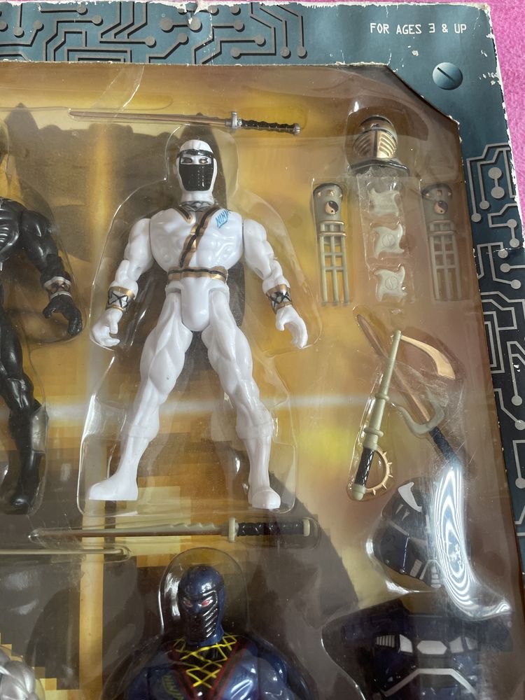 Figurka Ninja Ciber akcesoria zestaw unikat Nindża ruchome