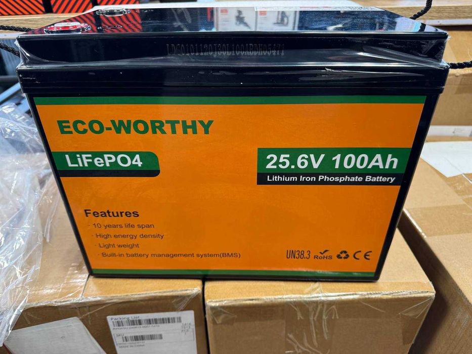 Акумулятори LiFePO4 ECO-WORTHY 24V 100A