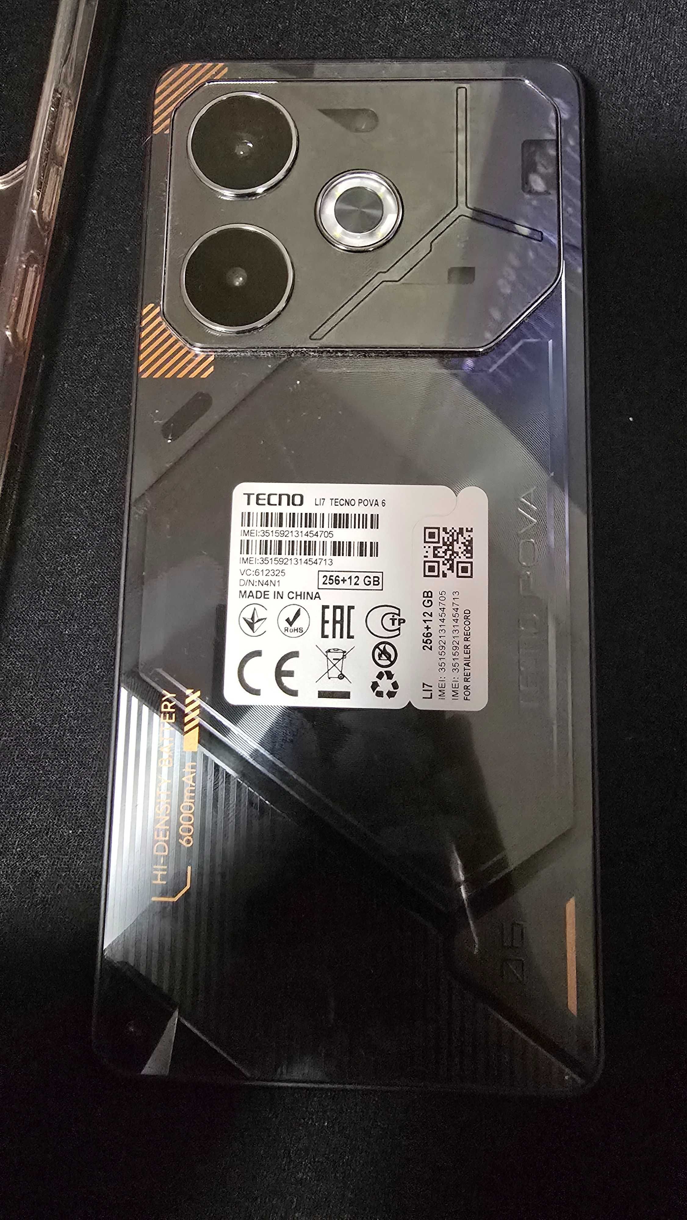 Tecno Pova 6 LI7 12/256GB Meteorite Grey