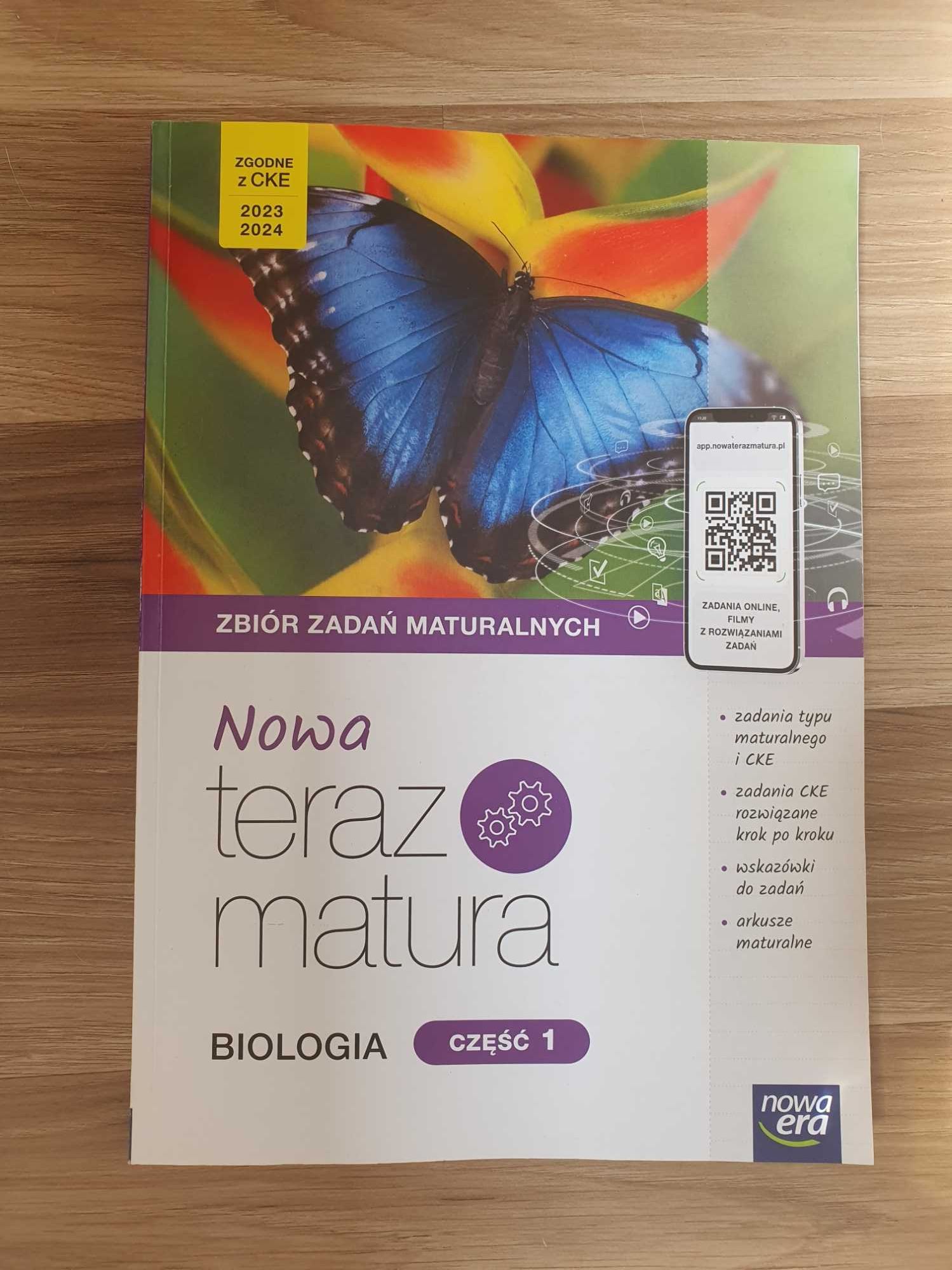 Zbiory zadań maturalnych biologia nowa teraz matura część 1 i 2