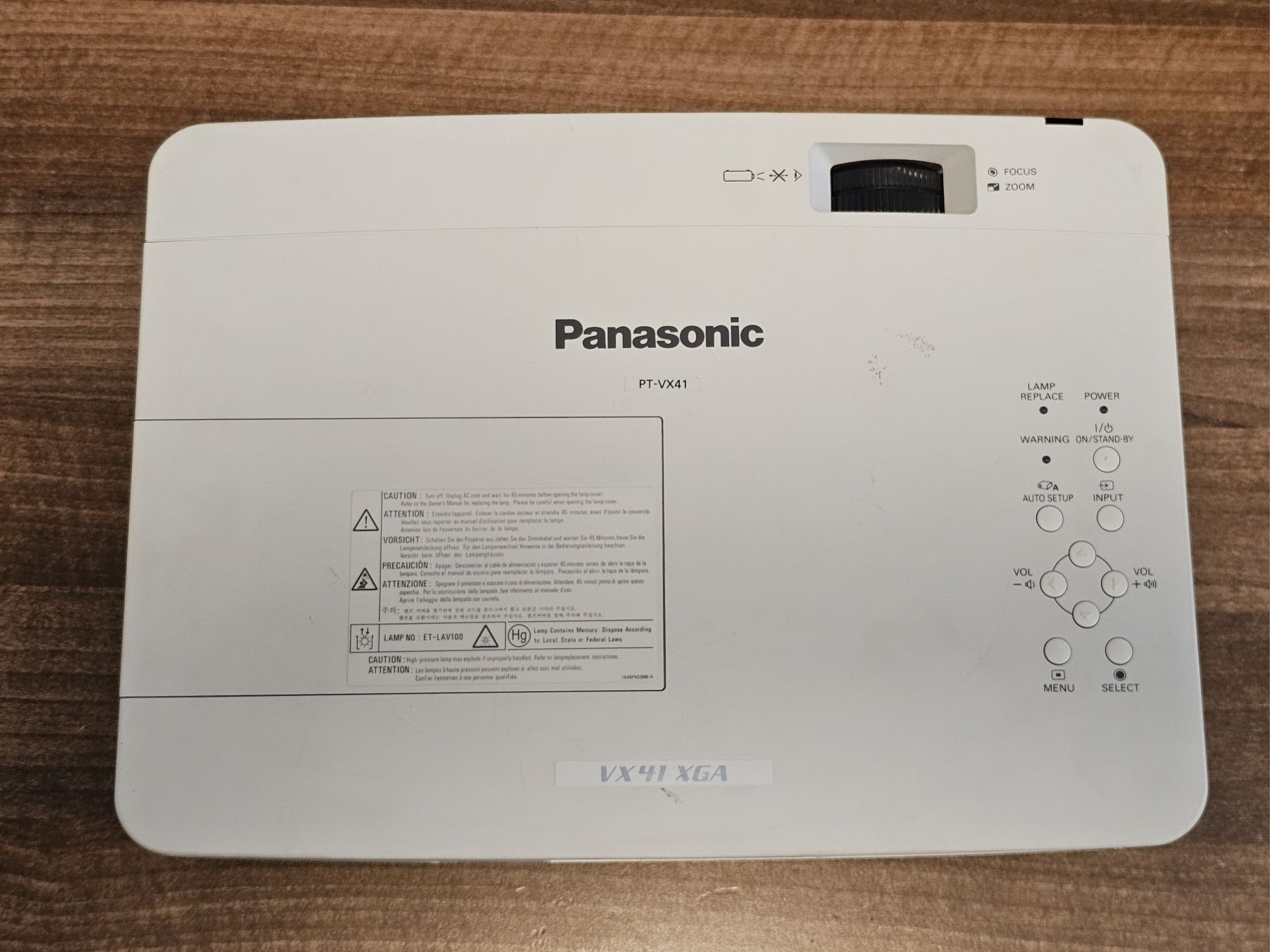 Projektor Panasonic PT-VX41E, SUPER STAN, Jak nowy!