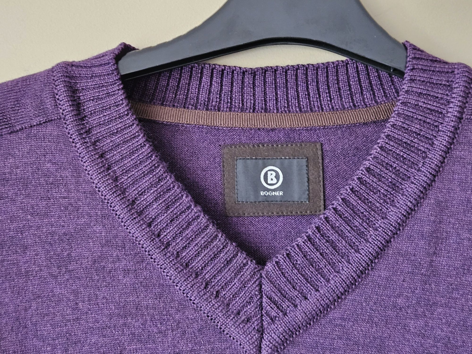 Super męski sweter Bogner rozmiar XXL vergin wool