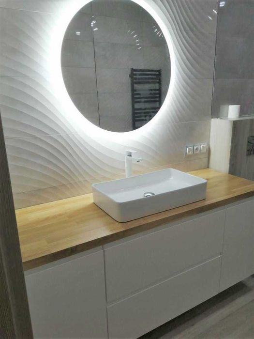 Szafka pod  umywalkę z koszem cargo - meble łazienkowe