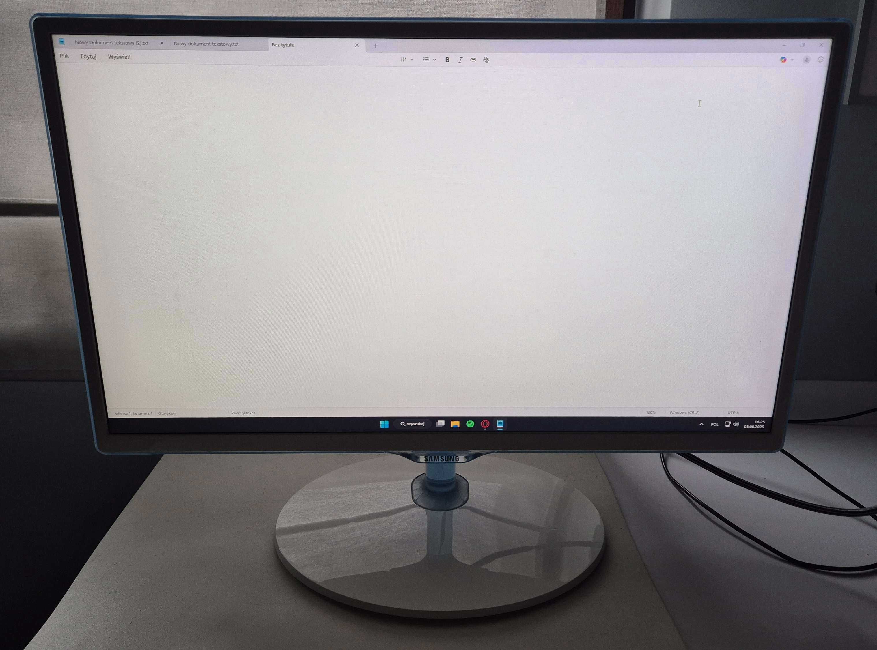 Monitor TV Samsung T24D391EW funkcja telewizora 24 cale FULL HD biały