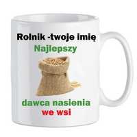 Kubek z nadrukiem Rolnik, Śmieszne, Zabawny tekst BI-ROL-006