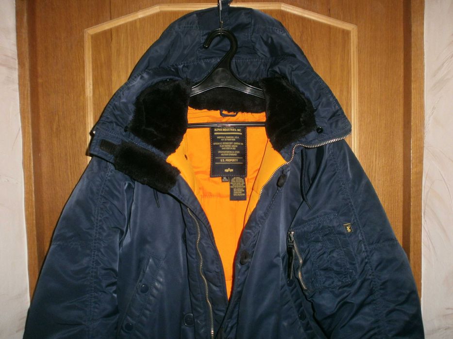 Куртка парка аляска Alpha Industries N-3B, р. XL, наш 52-54. ПОГ-66 см