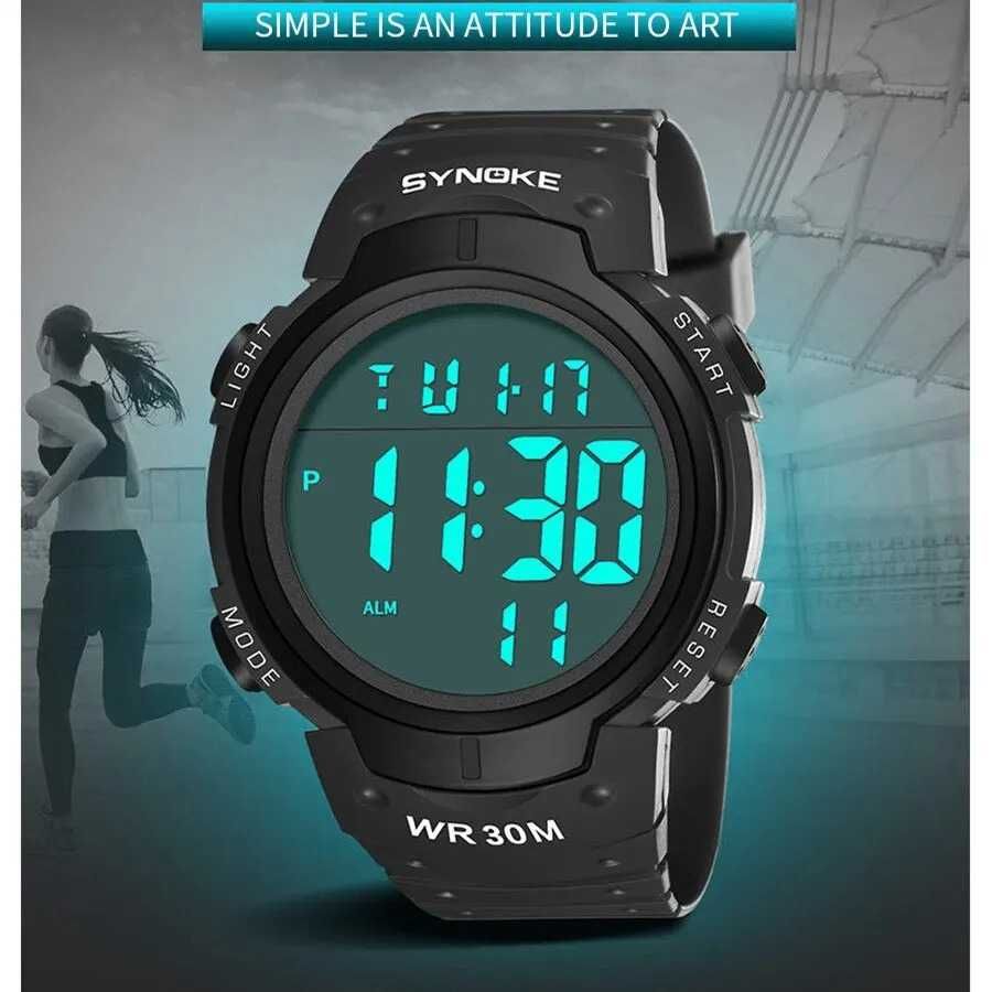 Duży zegarek sportowy Synoke elektroniczny militarny stoper cyfrowy